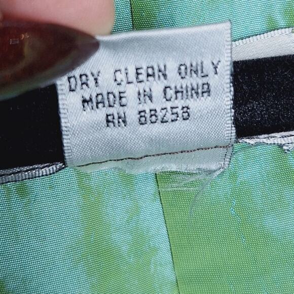 Anis. A Embroidered Cheongsam Jacket Floral Art To Wear Artsy Iridescent M Silk - Picture 6 of 11